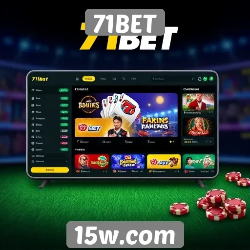 Interface de usuário do 71BET melhora experiência de jogo